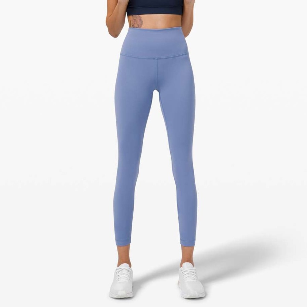 Water Drop Blue Lululemon Wunder Train Leggings